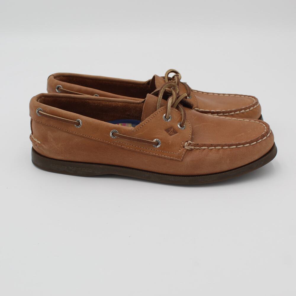 Sperry Top Sider A/O Boat Shoes Loafers Womens 10 Brown Leather Preppy Classic